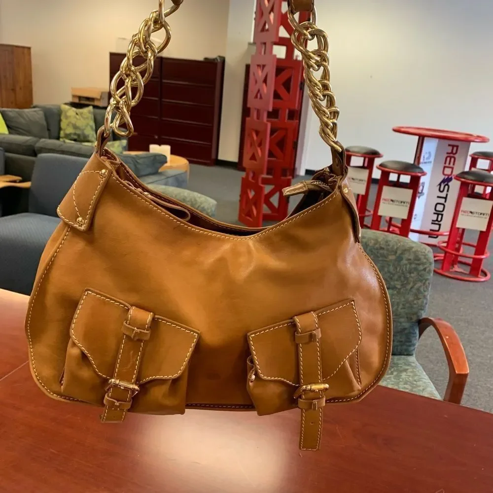By Bios Vintage Leather Satchel Hand Bag